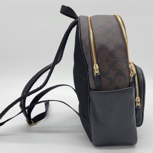 Coach Monogram Court Backpack in Signature Canvas - Picture 6 of 12